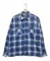 Needles（ニードルズ）の古着「One-Up Shirt - Printed Flannel」｜ブルー×ブラック