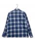 Needles (ニードルズ) One-Up Shirt - Printed Flannel ブルー×ブラック サイズ:S：7000円