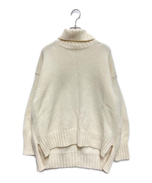 MACPHEE（マカフィー）MACPHEE (マカフィー) ウールカシミヤ ハイネックプルオーバー アイボリー サイズ:Mの古着・服飾アイテム