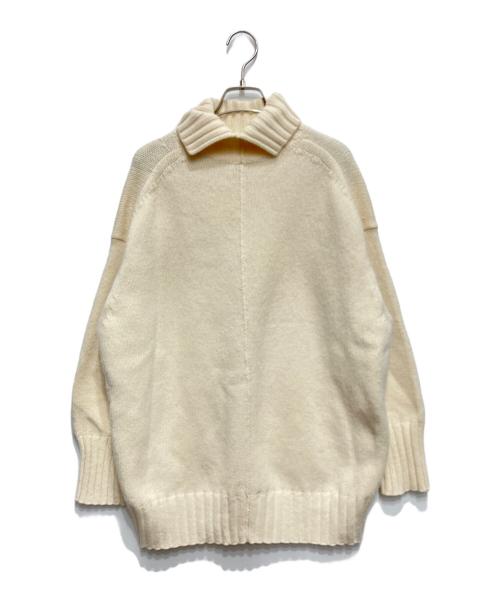 MACPHEE（マカフィー）MACPHEE (マカフィー) ウールカシミヤ ハイネックプルオーバー アイボリー サイズ:Mの古着・服飾アイテム