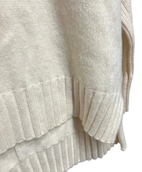 MACPHEE（マカフィー）MACPHEE (マカフィー) ウールカシミヤ ハイネックプルオーバー アイボリー サイズ:Mの古着・服飾アイテム