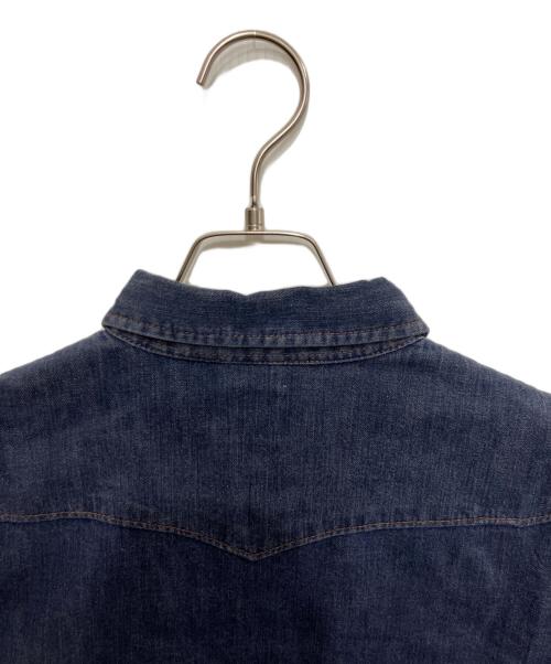 Wrangler（ラングラー）Wrangler (ラングラー) 復刻27MWウエスタンシャツ インディゴ サイズ:Mの古着・服飾アイテム