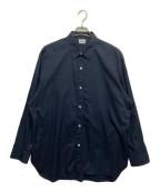STEVEN ALANスティーブンアラン）の古着「140/2 BRD F/DRESS REGULAR COLLAR SHIRT」｜ネイビー