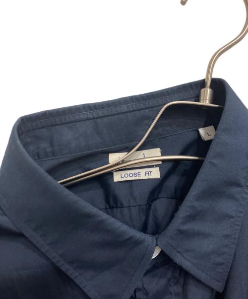 STEVEN ALAN（スティーブンアラン）STEVEN ALAN (スティーブンアラン) 140/2 BRD F/DRESS REGULAR COLLAR SHIRT ネイビー サイズ:Lの古着・服飾アイテム