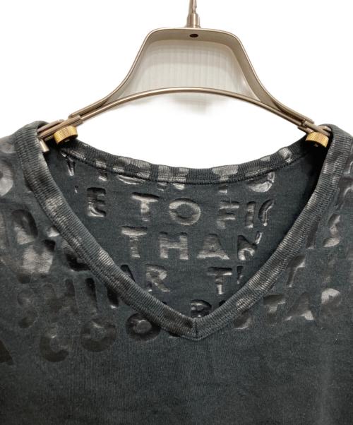 Maison Martin Margiela（メゾンマルタンマルジェラ）Maison Martin Margiela (メゾンマルタンマルジェラ) エイズTシャツ ブラック サイズ:Mの古着・服飾アイテム