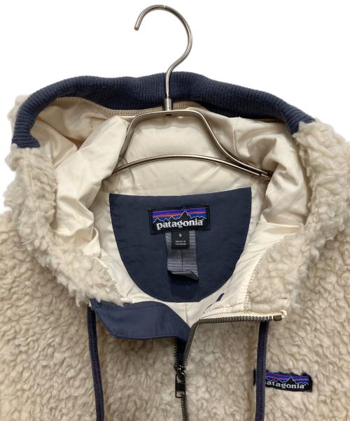 Patagonia（パタゴニア）Patagonia (パタゴニア) Dusty Mesa fleece Parka アイボリー×ネイビー サイズ:Sの古着・服飾アイテム