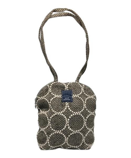 mina perhonen（ミナ ペルホネン）mina perhonen (ミナ ペルホネン) “tambourine” muffin bag カーキの古着・服飾アイテム