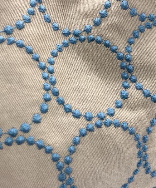 mina perhonen（ミナ ペルホネン）mina perhonen (ミナ ペルホネン) タンバリンパニーニトートバッグ カーキの古着・服飾アイテム