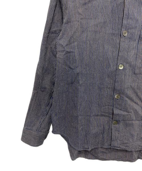 seya.（セヤ）seya. (セヤ) ストライプシャツ ネイビー サイズ:１の古着・服飾アイテム