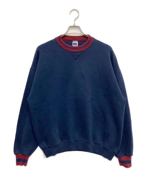 RUSSELL ATHLETIC（ラッセルアスレチック）RUSSELL ATHLETIC (ラッセルアスレチック) リブラインスウェット ネイビー サイズ:XLの古着・服飾アイテム
