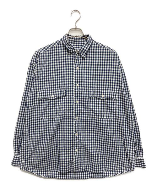 Porter Classic（ポータークラシック）Porter Classic (ポータークラシック) Roll Up Shirt ネイビー サイズ:Lの古着・服飾アイテム