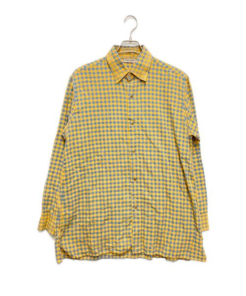 MAATEE&SONS（マーティーアンドサンズ）MAATEE&SONS (マーティーアンドサンズ) GUPTA KHADI COTTON CHECK SHIRTS イエロー×ブルー サイズ:2の古着・服飾アイテム