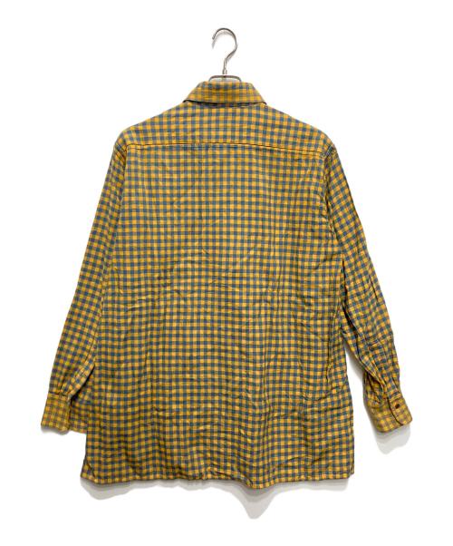 MAATEE&SONS（マーティーアンドサンズ）MAATEE&SONS (マーティーアンドサンズ) GUPTA KHADI COTTON CHECK SHIRTS イエロー×ブルー サイズ:2の古着・服飾アイテム