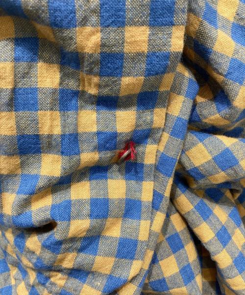 MAATEE&SONS（マーティーアンドサンズ）MAATEE&SONS (マーティーアンドサンズ) GUPTA KHADI COTTON CHECK SHIRTS イエロー×ブルー サイズ:2の古着・服飾アイテム