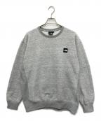 THE NORTH FACEザ ノース フェイス）の古着「スクエアロゴクルー」｜グレー