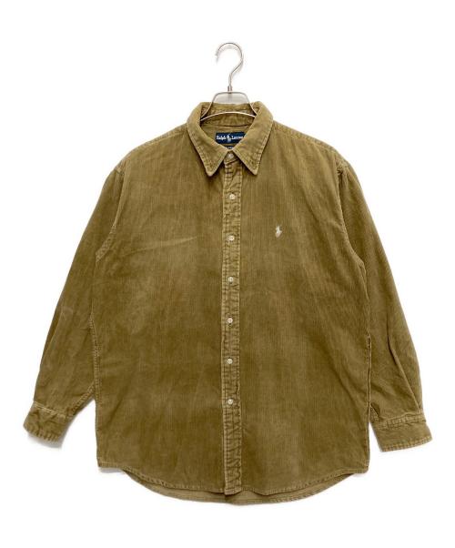 RALPH LAUREN（ラルフローレン）RALPH LAUREN (ラルフローレン) BLAIREコーデュロイシャツ ブラウン サイズ:Sの古着・服飾アイテム