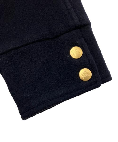 Burberry's（バーバリーズ）Burberry's (バーバリーズ) カシミヤ混フード付コート ネイビー サイズ:40の古着・服飾アイテム
