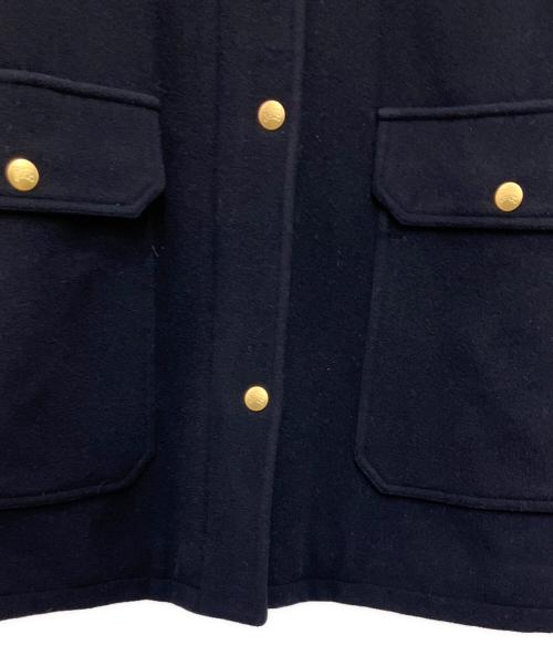 Burberry's（バーバリーズ）Burberry's (バーバリーズ) カシミヤ混フード付コート ネイビー サイズ:40の古着・服飾アイテム
