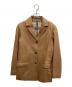 Burberry's（バーバリーズ）の古着「レザーテーラードジャケット」｜アイボリー