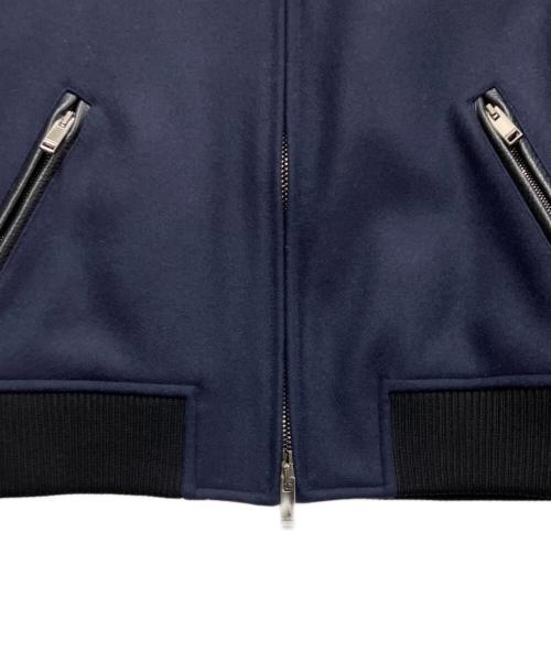 VALENTINO（ヴァレンティノ）VALENTINO (ヴァレンティノ) ビーズ刺繍アワードジャケット ネイビー サイズ:SIZE44の古着・服飾アイテム