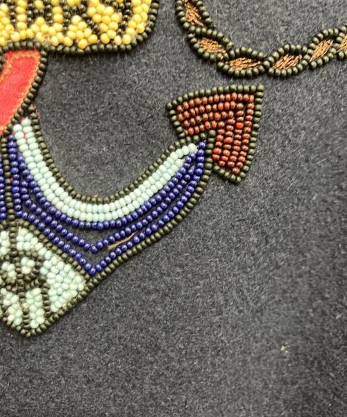 VALENTINO（ヴァレンティノ）VALENTINO (ヴァレンティノ) ビーズ刺繍アワードジャケット ネイビー サイズ:SIZE44の古着・服飾アイテム