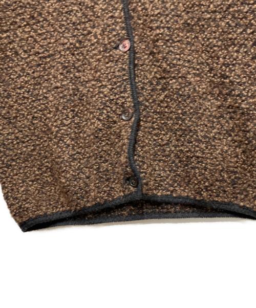 LOEWE（ロエベ）LOEWE (ロエベ) オールドカシミヤ混Vネックカーディガン ブラウン サイズ:Sの古着・服飾アイテム