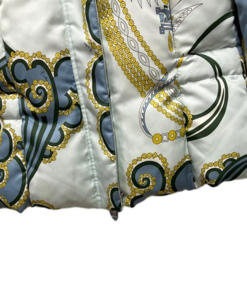 Emilio Pucci（エミリオ プッチ）Emilio Pucci (エミリオ プッチ) 総柄ダウンジャケット スカイブルー サイズ:40の古着・服飾アイテム