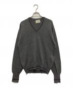 dunhillダンヒル）の古着「Vネックカシミヤニット」｜グレー