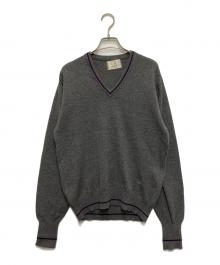 dunhill（ダンヒル）の古着「Vネックカシミヤニット」｜グレー