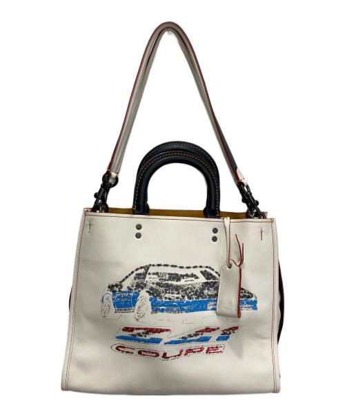 COACH（コーチ）COACH (コーチ) ローグ 2WAYバッグ ベージュの古着・服飾アイテム