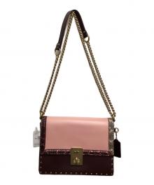 COACH（コーチ）の古着「ハットン チェーンショルダーバッグ」｜ピンク