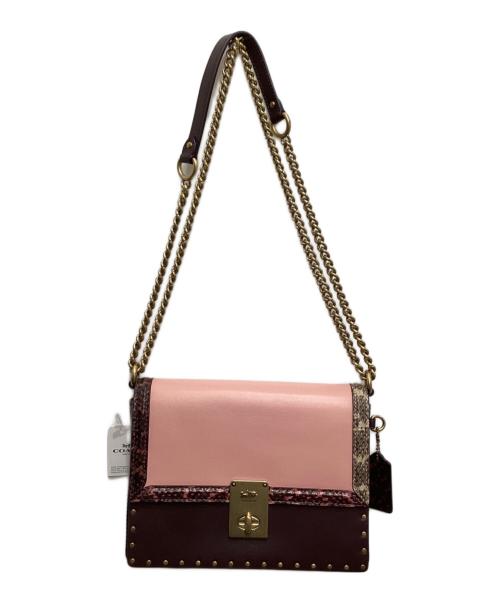 COACH（コーチ）COACH (コーチ) ハットン チェーンショルダーバッグ ピンクの古着・服飾アイテム