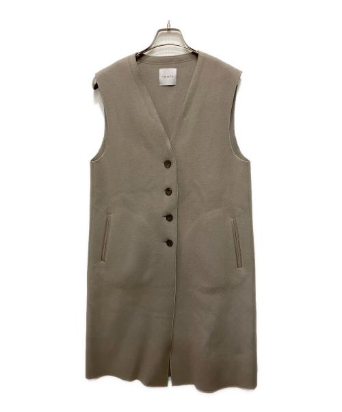 YONFA（ヨンファ）YONFA (ヨンファ) ウールロングベスト グレー サイズ:FREEの古着・服飾アイテム