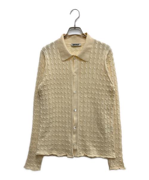 NKNIT（ンニット）NKNIT (ンニット) ケーブルニットシャツ アイボリー サイズ:2の古着・服飾アイテム