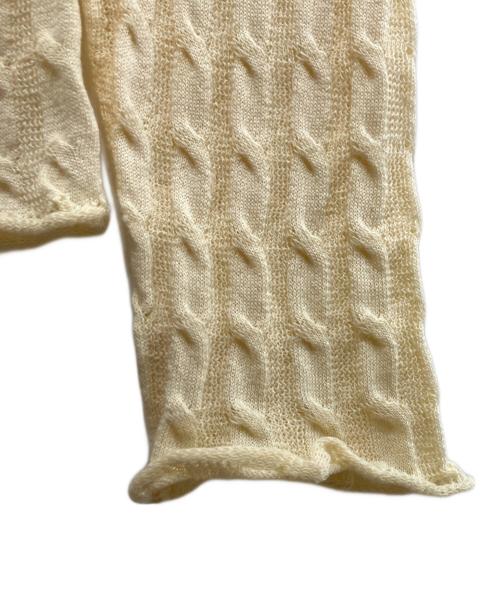 NKNIT（ンニット）NKNIT (ンニット) ケーブルニットシャツ アイボリー サイズ:2の古着・服飾アイテム