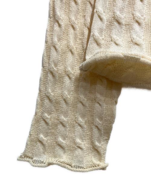NKNIT（ンニット）NKNIT (ンニット) ケーブルニットシャツ アイボリー サイズ:2の古着・服飾アイテム