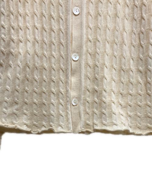 NKNIT（ンニット）NKNIT (ンニット) ケーブルニットシャツ アイボリー サイズ:2の古着・服飾アイテム