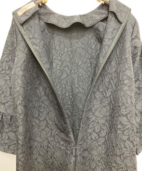 Demi-Luxe Beams（デミルクス ビームス）Demi-Luxe Beams (デミルクス ビームス) ジャカード セミフレア ワンピース ブラック サイズ:38の古着・服飾アイテム