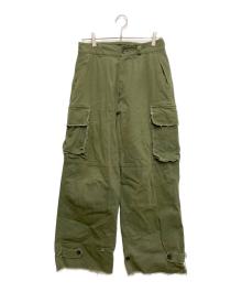 soerte（ソエルテ）の古着「ワイドストレート ミリタリー カーゴパンツ」｜カーキ