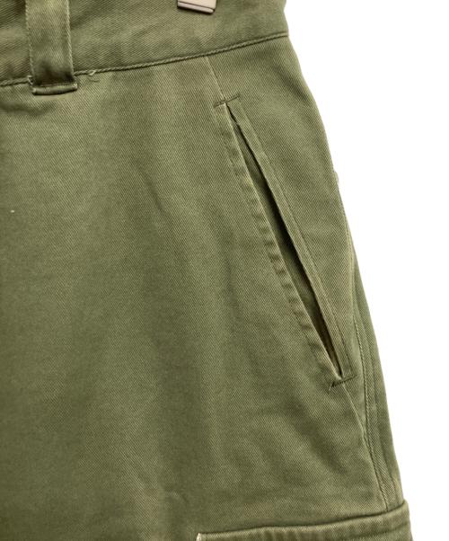 soerte（ソエルテ）soerte (ソエルテ) ワイドストレート ミリタリー カーゴパンツ カーキ サイズ:2の古着・服飾アイテム