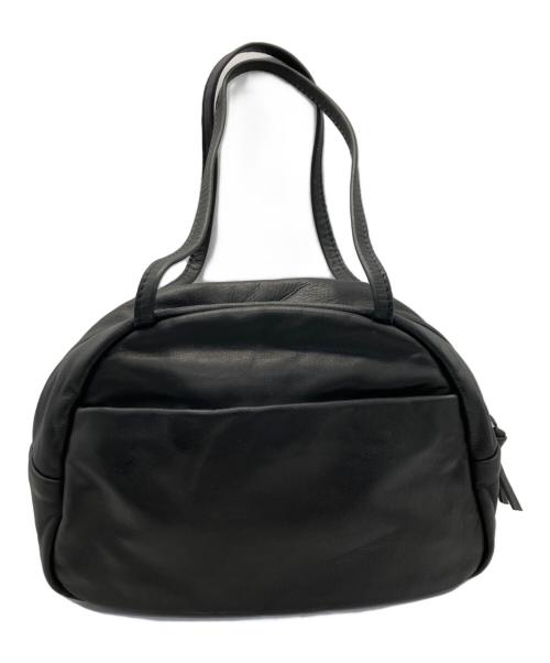 folna（フォルナ）folna (フォルナ) レザーミニボストンバッグ ブラックの古着・服飾アイテム