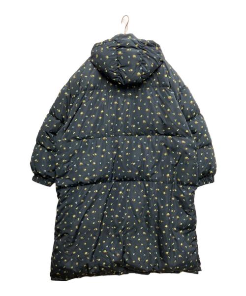 MAISON SPECIAL（メゾンスペシャル）MAISON SPECIAL (メゾンスペシャル) Floral Pattern Long Length Down Coat/フローラルパターンロングダウンコート ネイビー サイズ:freeの古着・服飾アイテム