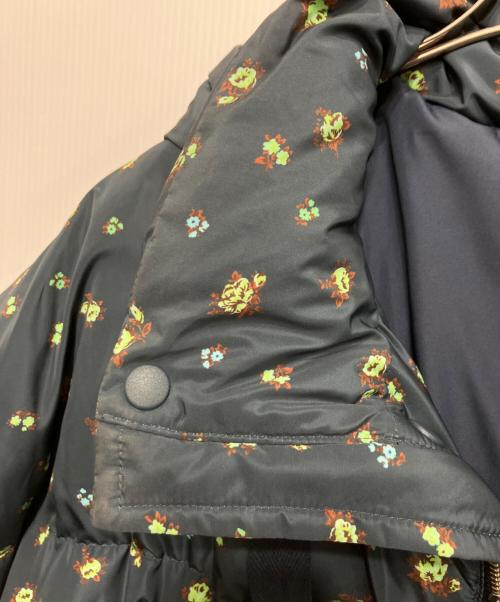MAISON SPECIAL（メゾンスペシャル）MAISON SPECIAL (メゾンスペシャル) Floral Pattern Long Length Down Coat/フローラルパターンロングダウンコート ネイビー サイズ:freeの古着・服飾アイテム