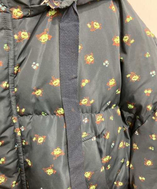 MAISON SPECIAL（メゾンスペシャル）MAISON SPECIAL (メゾンスペシャル) Floral Pattern Long Length Down Coat/フローラルパターンロングダウンコート ネイビー サイズ:freeの古着・服飾アイテム