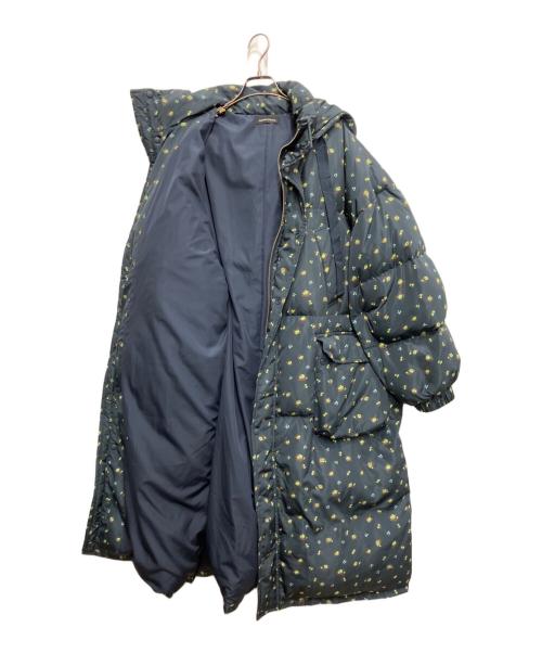 MAISON SPECIAL（メゾンスペシャル）MAISON SPECIAL (メゾンスペシャル) Floral Pattern Long Length Down Coat/フローラルパターンロングダウンコート ネイビー サイズ:freeの古着・服飾アイテム
