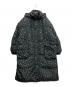MAISON SPECIAL（メゾンスペシャル）の古着「Floral Pattern Long Length Down Coat/フローラルパターンロングダウンコート」｜ネイビー