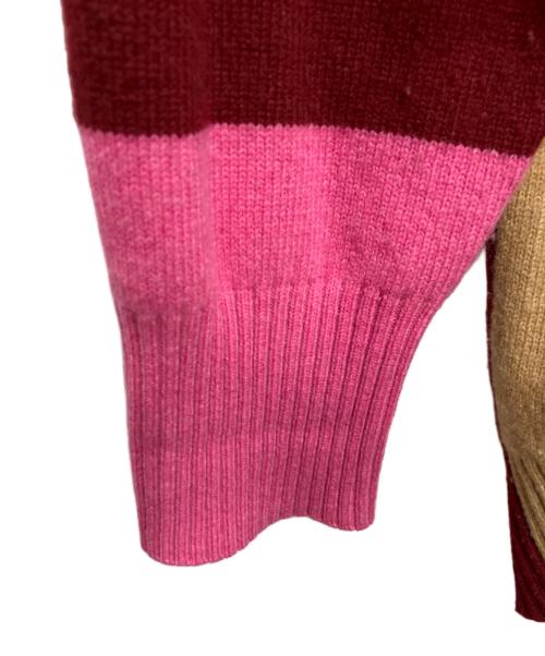 MACPHEE（マカフィー）MACPHEE (マカフィー) NZ LAMB 9G クルーネックプルオーバー ニット ブラウン サイズ:Mの古着・服飾アイテム