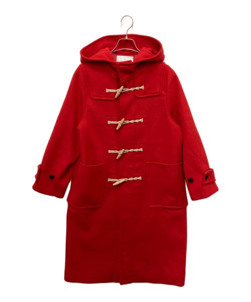 SHIPS any（シップスエニィ）SHIPS any (シップスエニィ) メルトン ロング ダッフル コート レッド サイズ:Fの古着・服飾アイテム