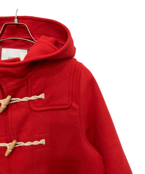SHIPS any（シップスエニィ）SHIPS any (シップスエニィ) メルトン ロング ダッフル コート レッド サイズ:Fの古着・服飾アイテム