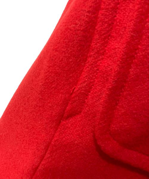 SHIPS any（シップスエニィ）SHIPS any (シップスエニィ) メルトン ロング ダッフル コート レッド サイズ:Fの古着・服飾アイテム
